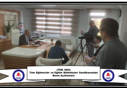 Tüm Eğitimciler ve Eğitim Müfettişleri Sendikasından Basın Açıklaması