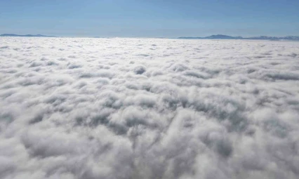 Elazığ'da bulutların görsel şöleni