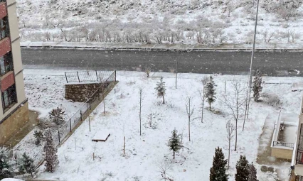 Elazığ'da kar yağışı başladı