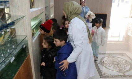 Elazığ'da öğrenciler Balık Müzesini gezdi