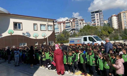 Elazığ'da öğrencilere afet farkındalık eğitimi