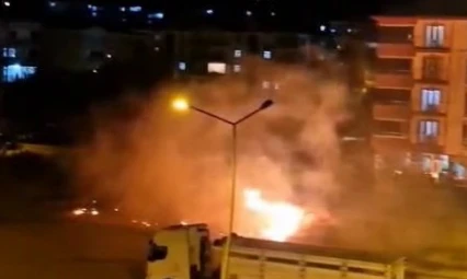 Elazığ'da ot yangını söndürüldü