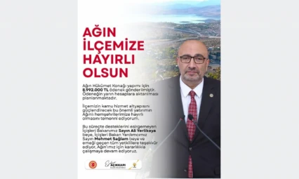 Milletvekili Açıkkapı: Ağın Hükümet Konağı İçin 8,9 Milyon TL Ödenek Gönderildi