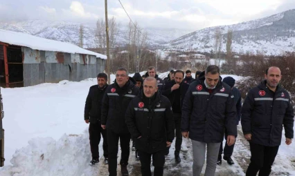 Vali Hatipoğlu, karla mücadele çalışmalarını inceledi
