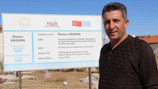 'Hayal bile edemezdik' diyen muhtar, TKDK'dan aldığı destek ile köyünü tavuk ve besi çiftliğine döndürdü