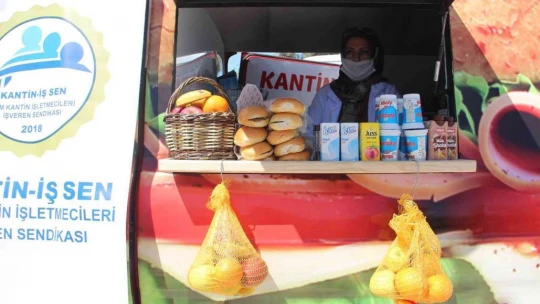 'Kantinbüs' kantini bulunmayan köy okulları için yollarda