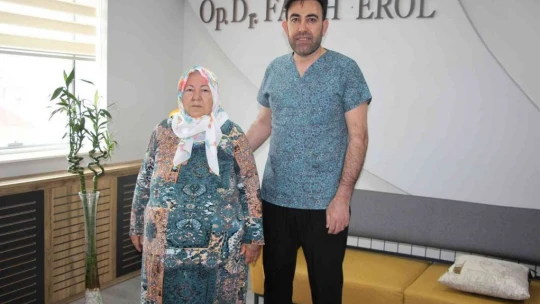 71 yaşında 136 kiloya ulaşan Nezaket teyze, sağlığına Elazığ'da kavuştu