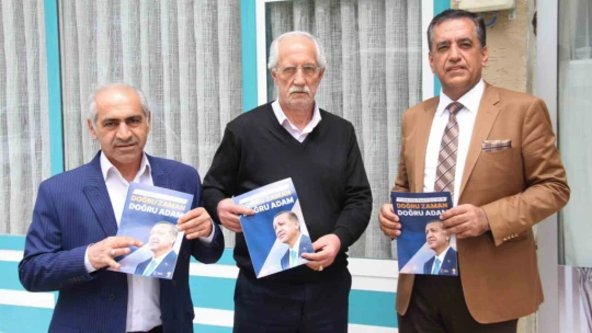 Av. Dinç, sokak sokak gezerek Cumhurbaşkanı Erdoğan'a destek topluyor