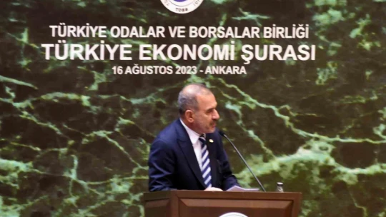Başkan Alan, Ekonomi Şurası'nda deprem bölgesinin sesi oldu