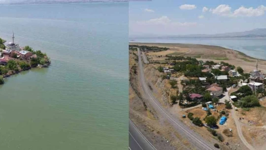 Bir zamanlar tekne turu yapılıyordu, suların çekilmesi ile o köy kuraklığın ortasında kaldı
