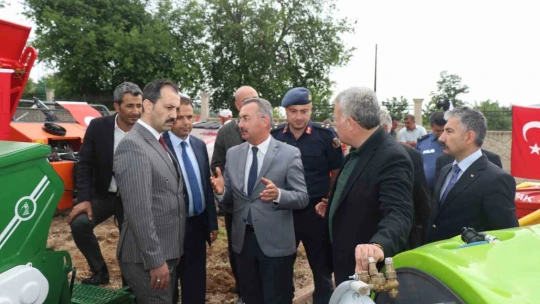 Çiftçilere 1 milyon lira değerinde yüzde 100 hibeli makine desteği