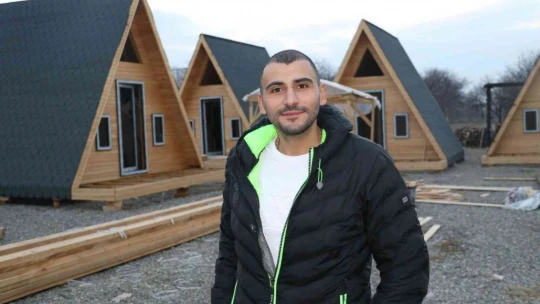 Doğu ve Güneydoğu Anadolu Bölgesinin tek bungalov fabrikasını kurdu, şimdi taleplere yetişemiyor