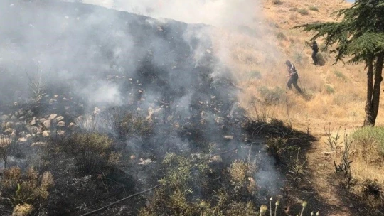 Doğum günü yangınla bitti, atlı jandarmalar fark etti
