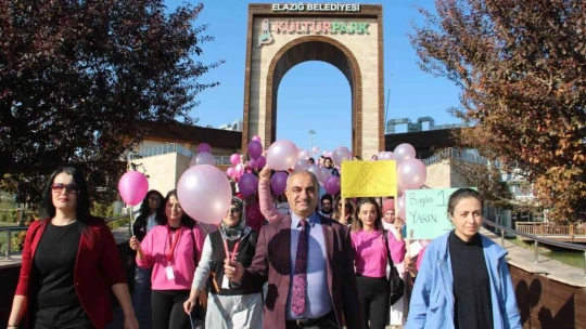 Elazığ'da 'Meme Kanseri Farkındalık' yürüyüşü
