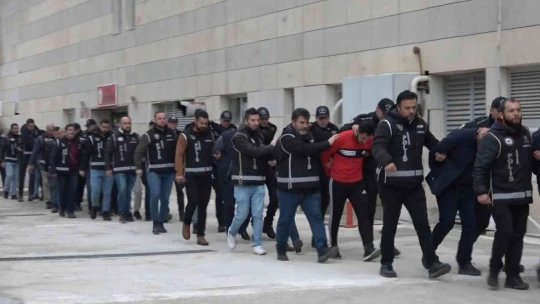 Elazığ'da 'Silindir' operasyonu: 22 şüpheli adliyeye sevk edildi