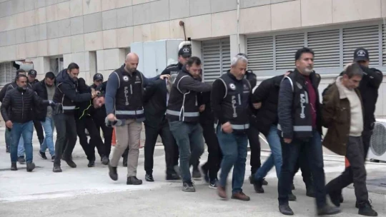 Elazığ'da 'Silindir' operasyonu: 22 şüpheli adliyeye sevk edildi