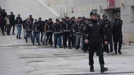 Elazığ'da 'Silindir' operasyonu: 22 şüpheli adliyeye sevk edildi