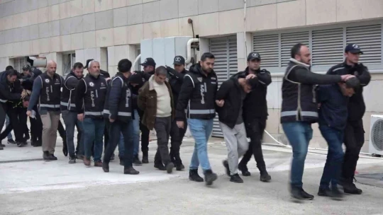 Elazığ'da 'Silindir' operasyonu: 22 şüpheli adliyeye sevk edildi
