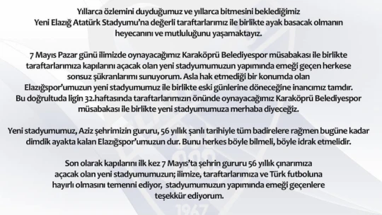 Elazığ'da 'stadyum kimin' polemiği