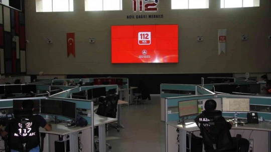 Elazığ'da 112 Acil Çağrı Merkezine gelen 668 bin aramanın yüzde 74'ü asılsız