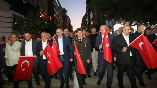 Elazığ'da 15 Temmuz Demokrasi ve Milli Birlik Günü anma töreni