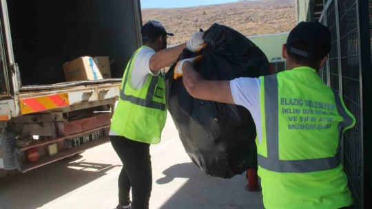 Elazığ'da 25 ton atık dönüştürülerek ekonomiye kazandırıldı