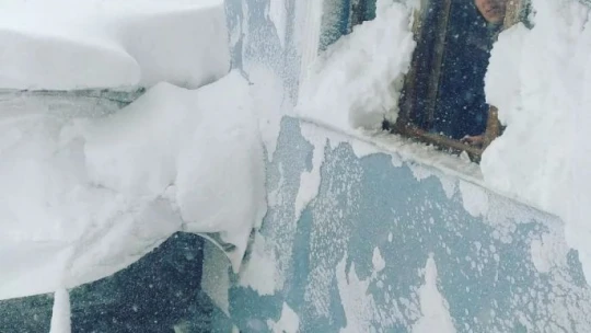 Elazığ'da 30 haneli köy, kar altında kaldı