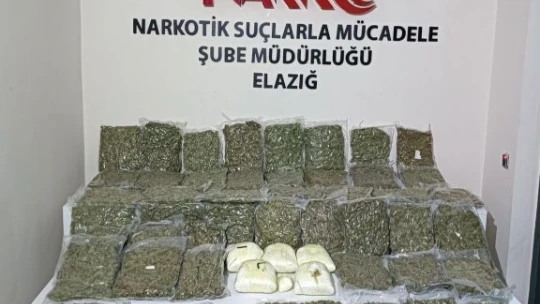 Elazığ'da 36 kilo esrar ele geçirildi: 3 tutuklama