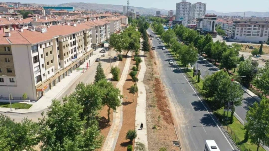 7 bin 200 metrelik bisiklet yolunun yapımı sürüyor