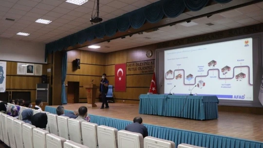 Elazığ'da afet farkındalık eğitimi düzenlendi