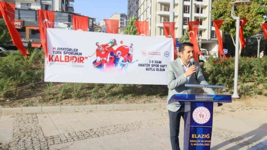 Elazığ'da Amatör Spor Haftası kortej yürüyüşüyle başladı