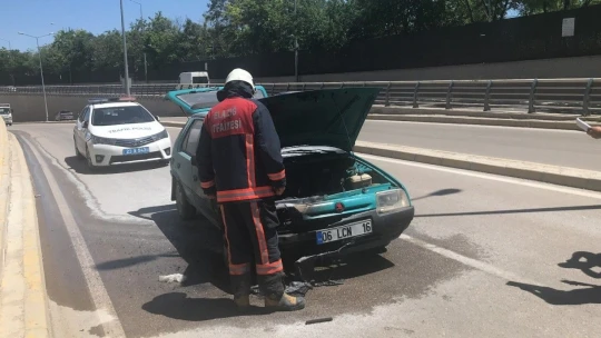 Elazığ'da araç yangını