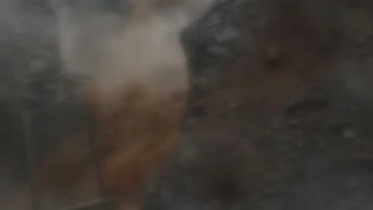 Elazığ'da aşırı yağış sonrası şelale coştu