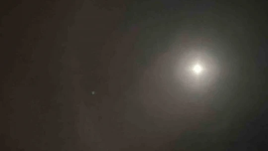 Elazığ'da Ay halesi oluştu