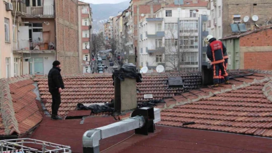 Elazığ'da baca yangını korkuttu