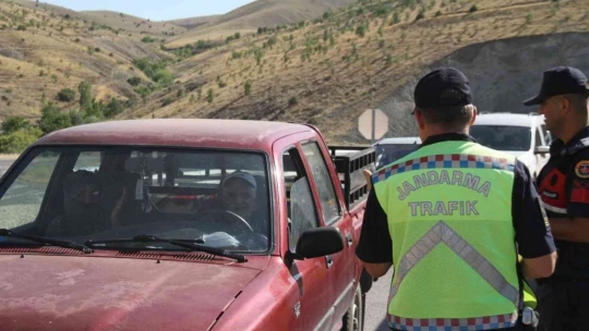 Bayram tatili dönüşü helikopter destekli trafik denetimi
