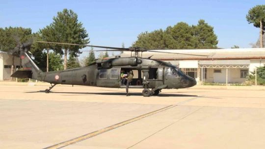 Bayram tatili dönüşü helikopter destekli trafik denetimi