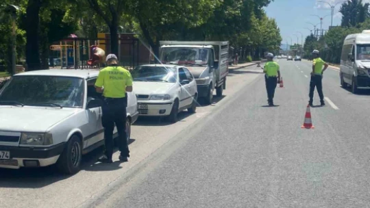 Elazığ'da bayramın ilk günü trafik denetimi