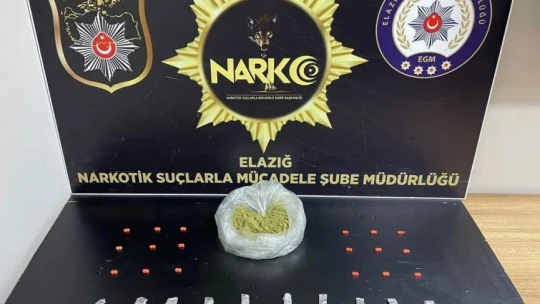 Elazığ'da bir haftada uyuşturucudan 5 tutuklama