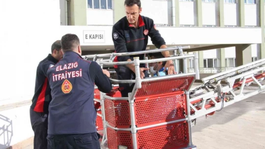 Elazığ'da deprem ve yangın tatbikatı