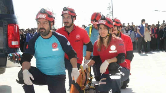 Elazığ'da deprem ve yangın tatbikatı
