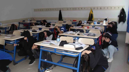 Elazığ'da deprem ve yangın tatbikatı