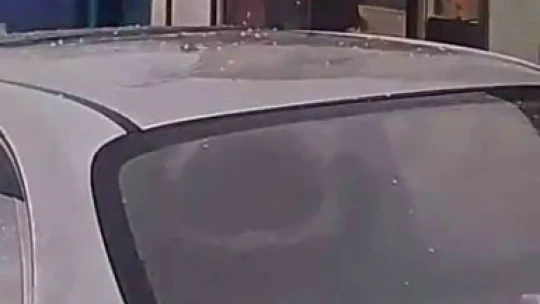 Elazığ'da dolu yağışı etkili oldu