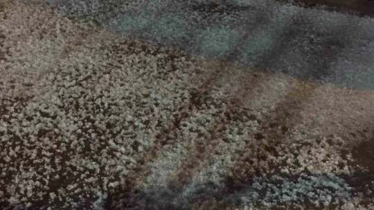 Elazığ'da dolu yağışı etkili oldu, iş yerlerini su bastı