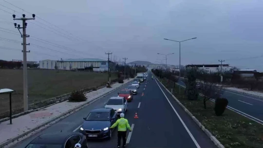 Elazığ'da dron destekli trafik denetimi