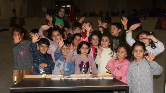 Elazığ'da düzenlenen festivalde çocuklar doyasıya eğlendi