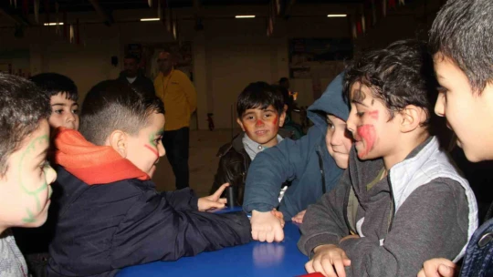 Elazığ'da düzenlenen festivalde çocuklar doyasıya eğlendi