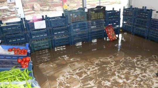 Elazığ'da ev ve iş yerlerini su bastı, mahsur kalanları itfaiye botla kurtardı