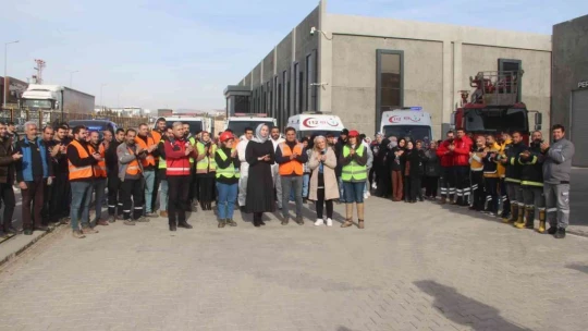 Elazığ'da gerçeği aratmayan deprem ve yangın tatbikatı