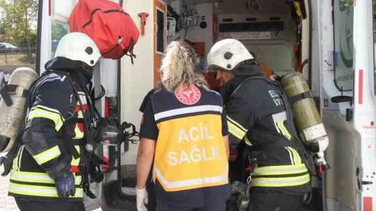 Elazığ'da gerçeği aratmayan deprem ve yangın tatbikatı